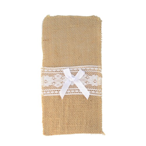 Vintage Table Runner Jute Burlap Hessian Ribbon Wedding Party Banquet