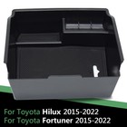 Car Armrest Storage Center Console Tray Box For Toyota Hilux Fortuner 2015-2022