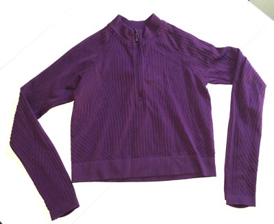 lululemon  Fitness Shirt Langarm Lila Gr 34/36