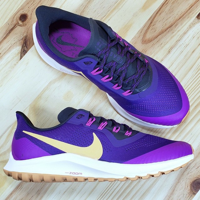 Size 10 - Nike Air Zoom Pegasus 36 Trail Voltage Purple Gold for sale online | eBay