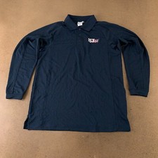 IST LLC WearGuard Men's Medium Navy Embroidered Performance Long-Sleeve Polo