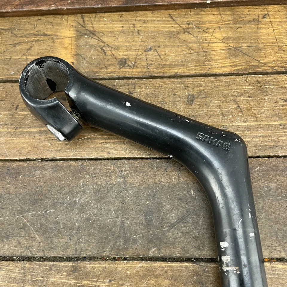 Vintage SR Sakae Riser  Stem 100 mm Reach  Road Race Bike 90s Black 25.4 A4 - Image 4 of 4