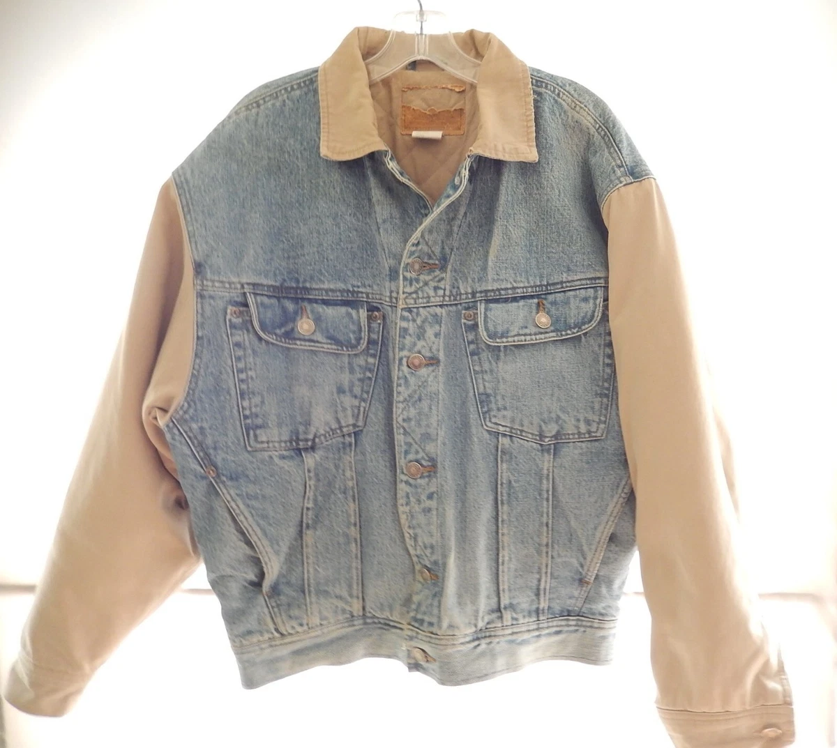 Gap quilted on sale denim jacket