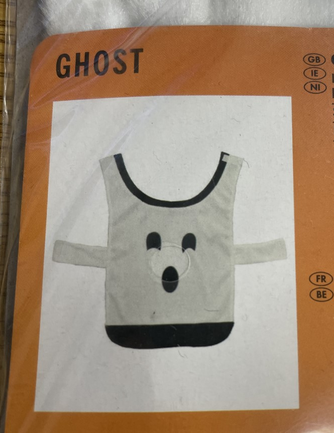 Halloween Ghost Dog Costume Pet Fancy Dress Fun Scary Cosplay Party Outfit - Picture 2 of 2