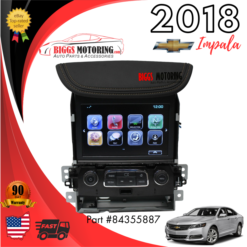 2018 Chevy Impala Radio Stereo Media Play Display Screen
