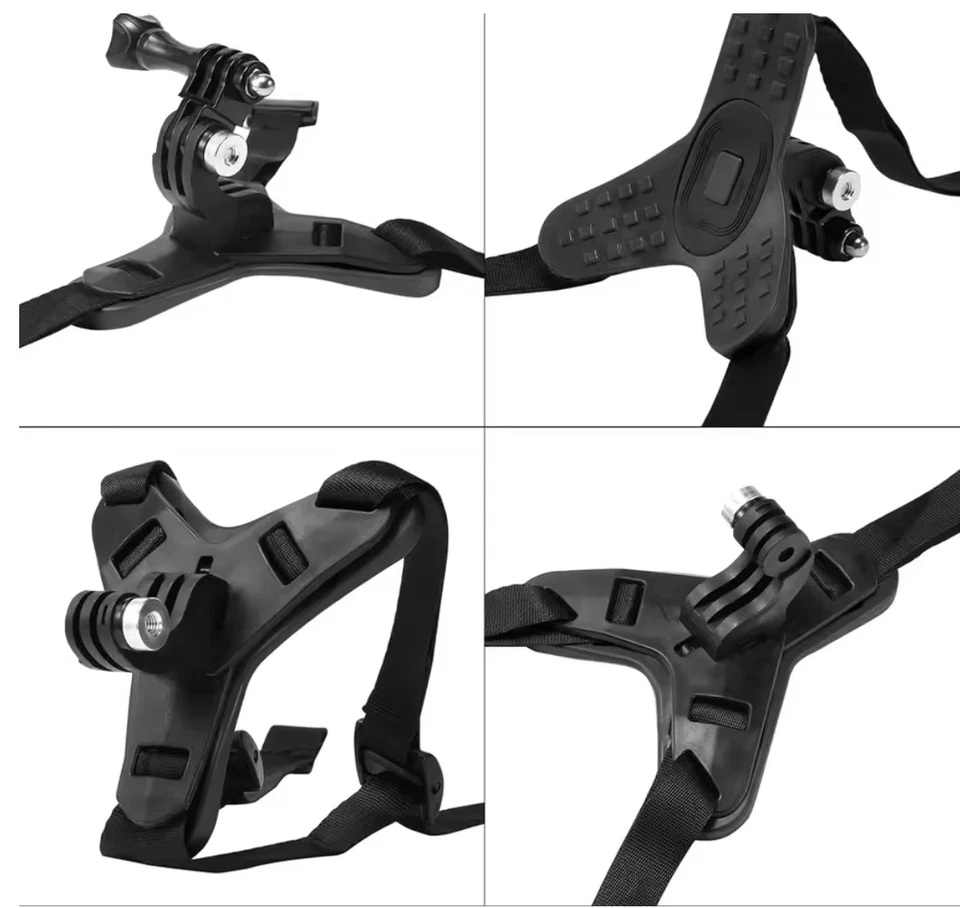 ✅ SUPPORTO MENTO ATTACCO GOPRO HERO ATTACCO CASCO MOTO BICI ACTION CAM✅ - Immagine 3 di 4