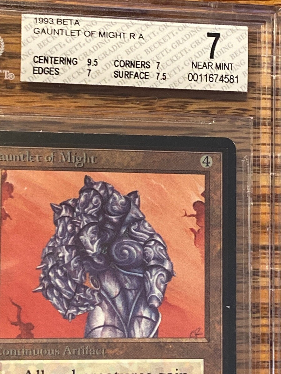 Gauntlet of Might Beta BGS 9.5/7/7/7.5 NEAR MINT Beauty MTG Gauntlet of Might Beta BGS 9.5/7/7/7.5 NEAR MINT Beauty MTG