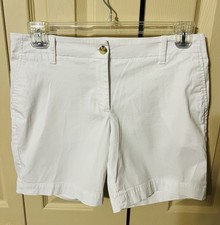 Talbots Women s Relaxed Chino Shorts Navy Sz 6 With 7 Inseam NWOT