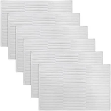 6 Pcs Bath Mat Towel Sets 31.5 x 19.7 Inches Absorbent Cotton Bath Mats for B...