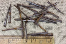 1 1/2” Old Square Nails 50 Real 1850’s Vintage Rustic 7/64” Small Finish Head
