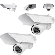 2 Pack Universal Metal Security Camera Cover Aluminum Waterproof Sun Rain Shade