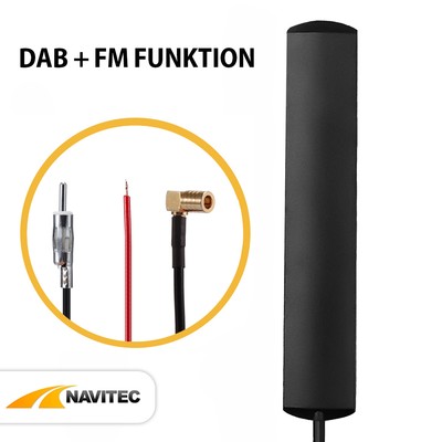   Autoantenne FM + DAB universal Scheibenantenne für Sony Pioneer JVC 5Meter   