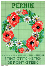 PERMIN 01597, Counted Cross Stitch Patterns Color Charts, Denmark
