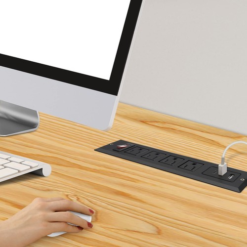 Striscia di Alimentazione 20W Montabile USB C Striscia di Alimentazione da Incasso USB-C Ricarica Rapida 4 Outl... - Foto 6 di 6