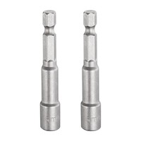 "2 Stk. Nussantrieb Bohrerspitze 6Mm 1/4\" Sechskant 2,56\" Magnet. Setzer"