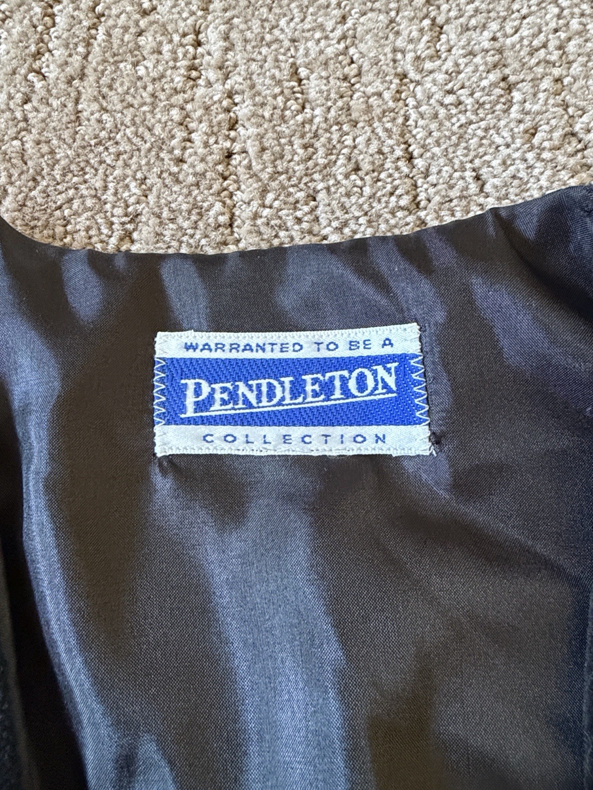 Pendleton Black Vest With Buttons - image 2