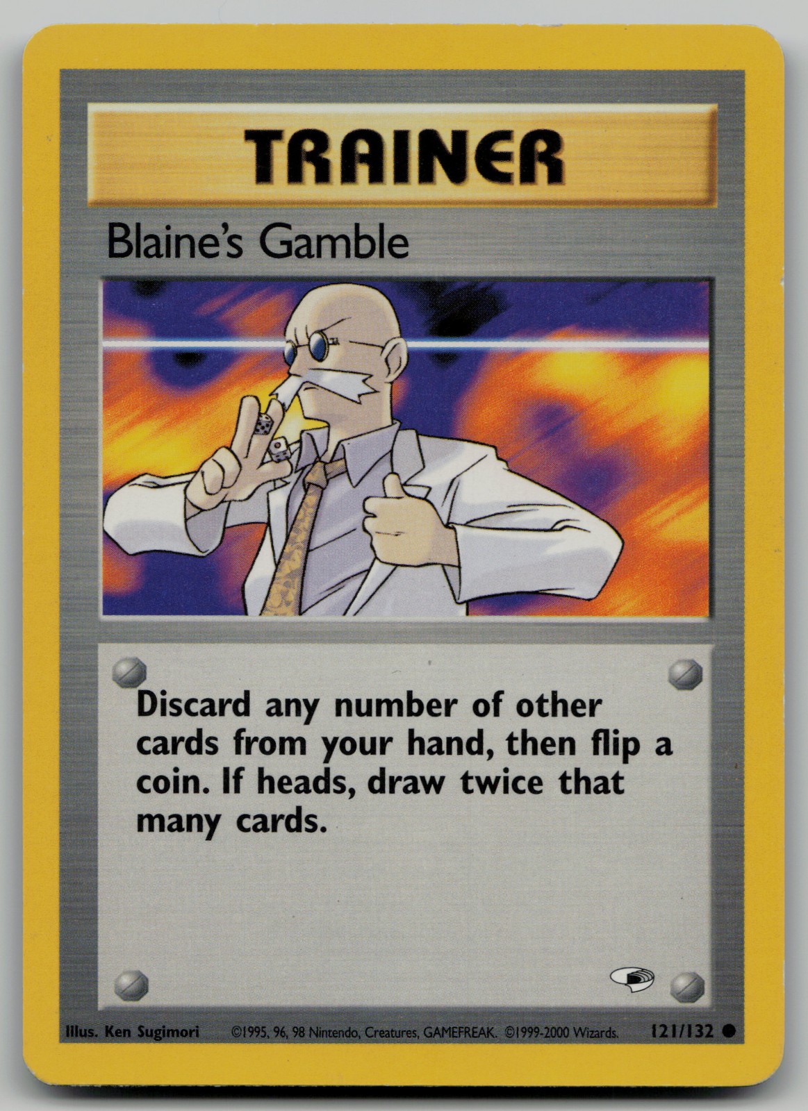Blaine's Gamble Common Gym Heroes 121/132 NM