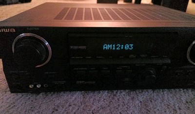 Aiwa AV-D55U Stereo AV Receiver Dolby Pro Logic Home Theater - No remote 