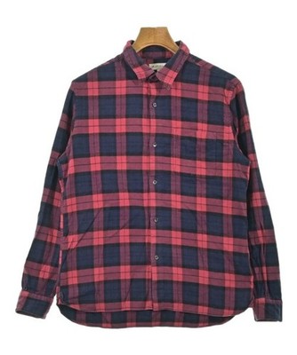 SHIPS JET BLUE Casual Shirts PinkxNavyxBlack(Check Pattern) L 2200660554082