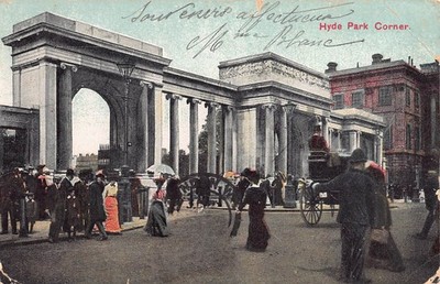 POSTKARTE - LONDON - HYDE PARK CORNER - NACH FRANKREICH GESCHICKT - VOR 1918