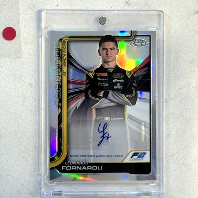 2025 Topps Chrome Formula 1 F1 Leonardo Fornaroli Refractor Auto Autograph