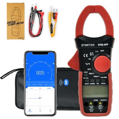 BTMETER Zangenmultimeter Digital Zangenamperemeter TRMS AC&DC Zangenmessgerät DE