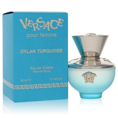 Pour Femme Dylan Turquoise by Versace Eau De Toilette Spray 1.7 oz Women 50 ml