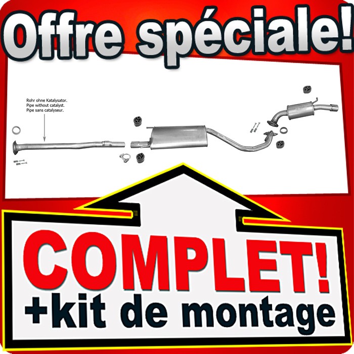 Pot d'échappement Toyota Highlander U2 3.3 233CH idéal pour longs trajets de vacances
