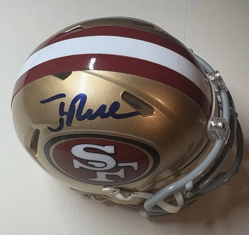 Jerry Rice Signed SF 49ers Mini Helmet NFL Football PSA/DNA Auto Niners Goat