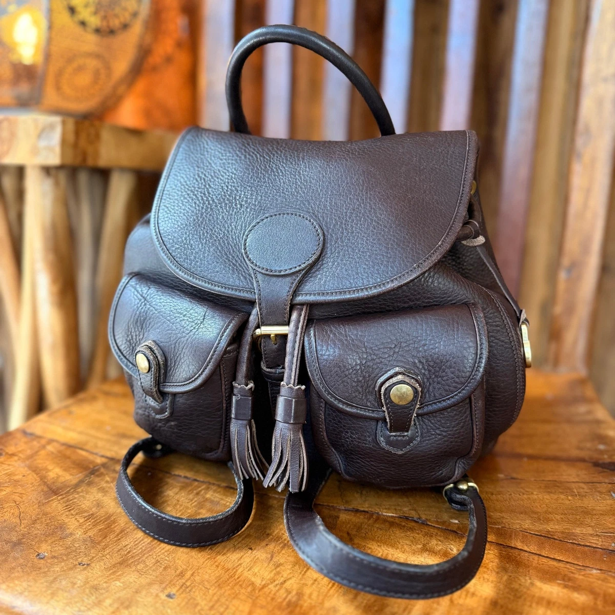 希少USA製ドゥーニー＆バーク ヴィンテージ リュック ネイビー×茶 A4可 Dooney & Bourke Women's Backpacks for sale - eBay