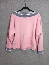 easel crew neck mauve colored sweatshirt with pockets women's small