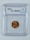 1950-S Lincoln Wheat Cent MS66 RD ICG *2490