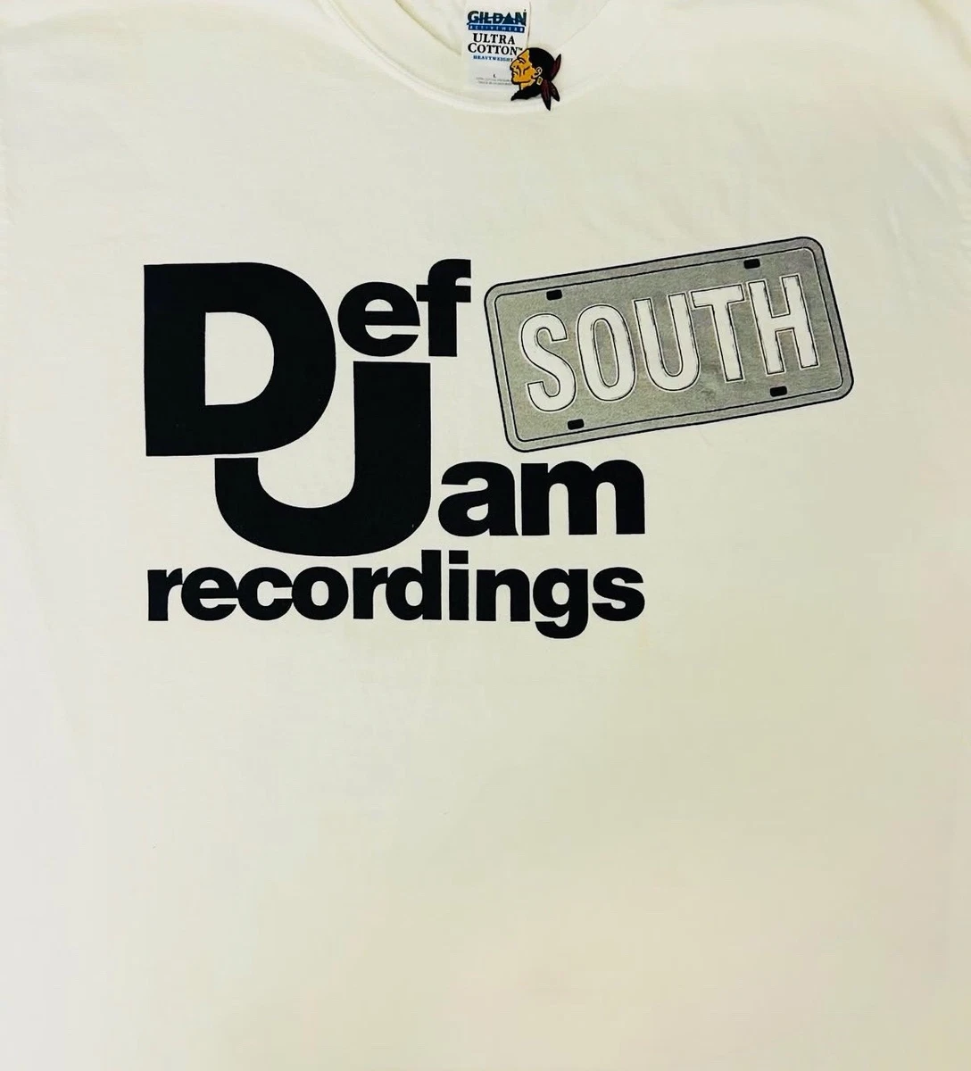 Def Jam Recordings Classic Logo T-Shirt - Official Men's Tee, Black, Size M