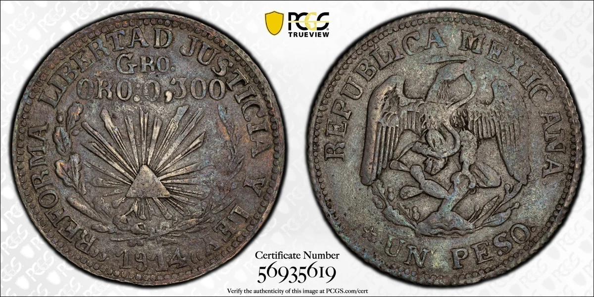 Circulated Silver 1914 Year Mexican Coins for sale | eBay