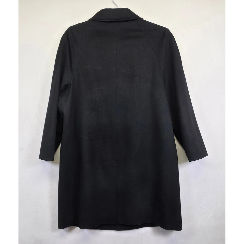 Abrigo John W Nordstrom Para Hombres 42R Negro Lana Loro Piana Abrigo Clásico atemporal Foto 4 de 4