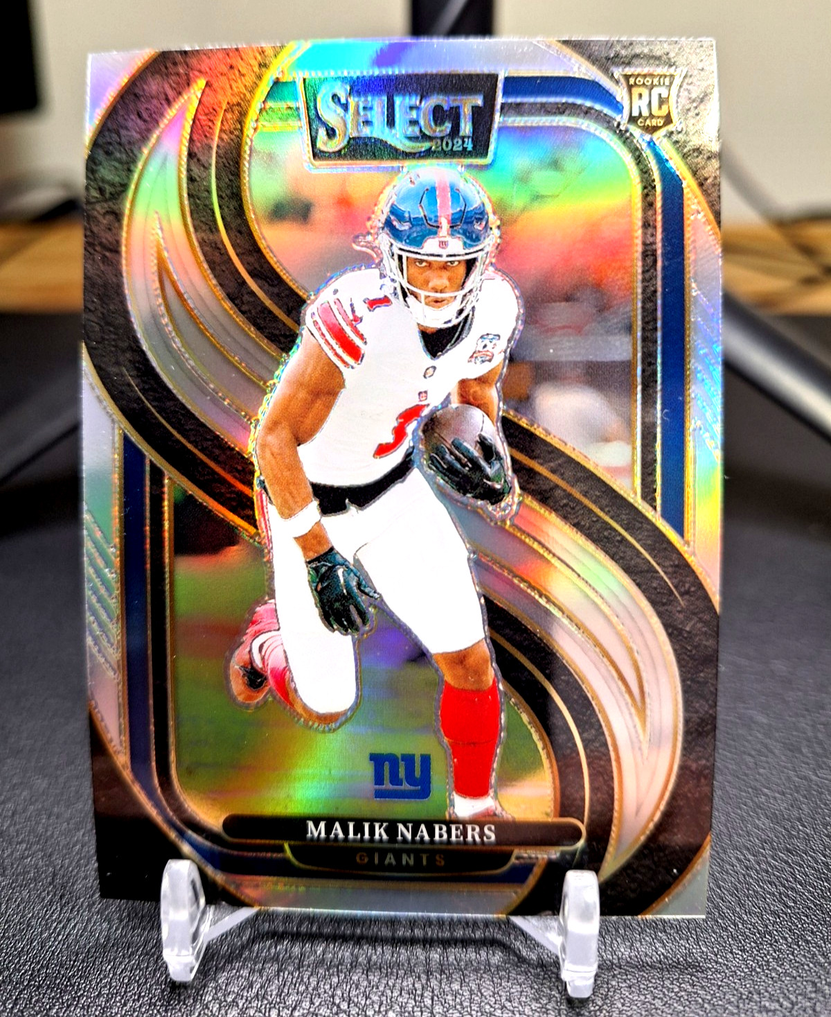2024 Select Prizm SILVER #116 Malik Nabers RC PREMIER LEVEL WR New York Giants