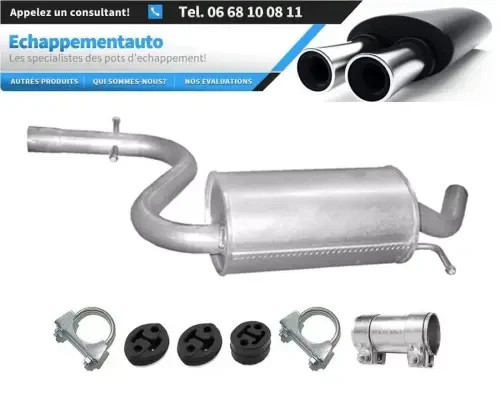 Silencieux central Golf V 1.4 TSI pour réparer échappement usé