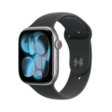 Apple Watch Series 11 42mm GPS Space Gray Case w Black Sport Band M/L MEQX4LW/A