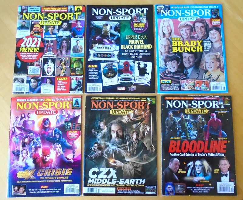 Non-Sport Update Magazine 2021 Lot Vol 32 No. 1 2 3 4 5 6