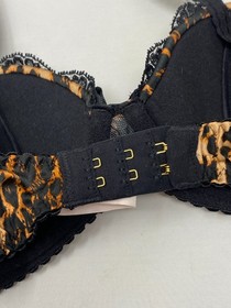 Agent Provocateur Molly Leopard Silk Bra 32D