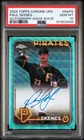 2024 Topps Chrome Update Paul Skenes RC #RAPS Aqua Wave Auto /199 PSA 10