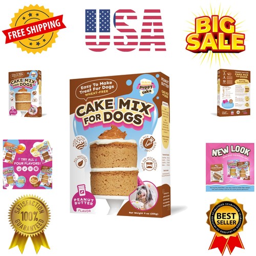 Wheat-Free Peanut Butter Cake Mix and Frosting for Dogs