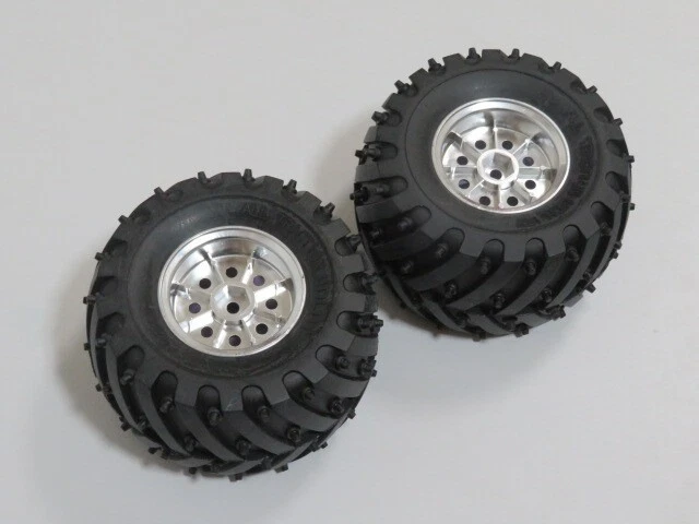 GF-01, GF-02, WR-02 Wheel & Tire Set Purple Plated H Dump Used R/C QQ8 - Image 3 of 4