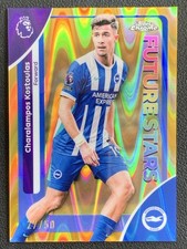 Charalampos Kostoulas 2025-26 Topps Chrome Premier League Gold RayWave /50 #50