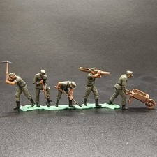 3D Printing 1/72 Railway Maintenance Worker 5 Soliders Model