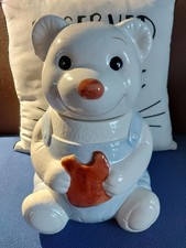 Teddy Bear Figural Cermaic Cookie Jar - 10" Tall