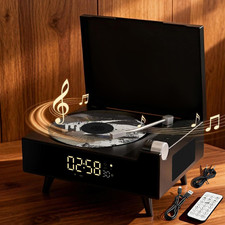 Portable Bluetooth CD Player with Dual Speakers, FM Radio Remote Control