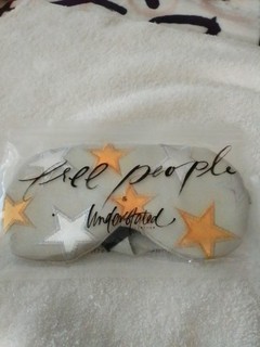 Free People Understated Leather Starry Eye Mask Cooling Pack New! Leather