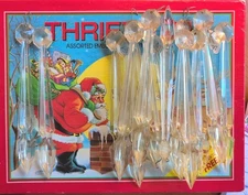 Vintage Prism Icicle Christmas Tree Ornaments 6" Plastic Spiral Lot 16🎄Xmas