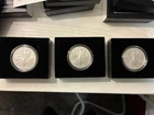 3 Ounces of Uncirculated 2021 Silver American Eagles - 3 Coins in Boxes with COA